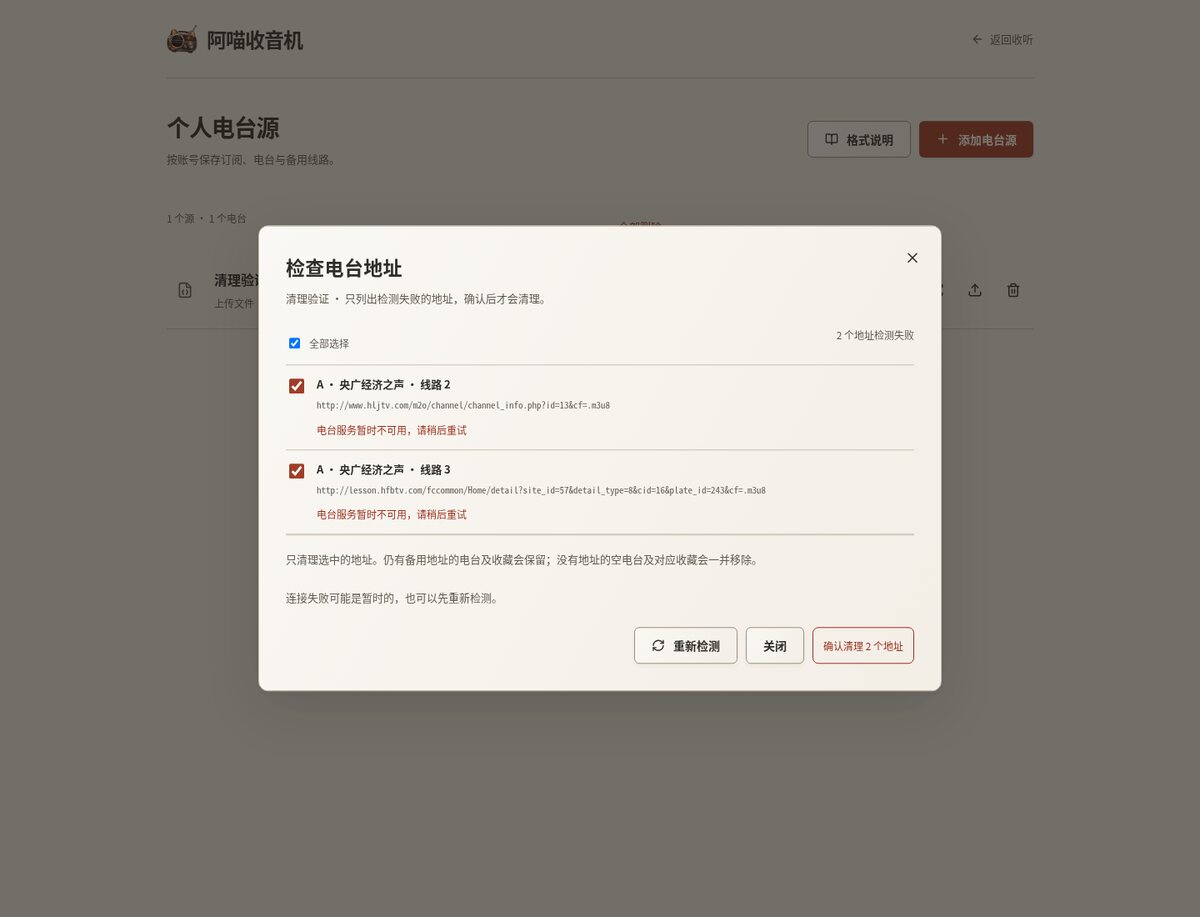 无效地址确认:只列出失败线路